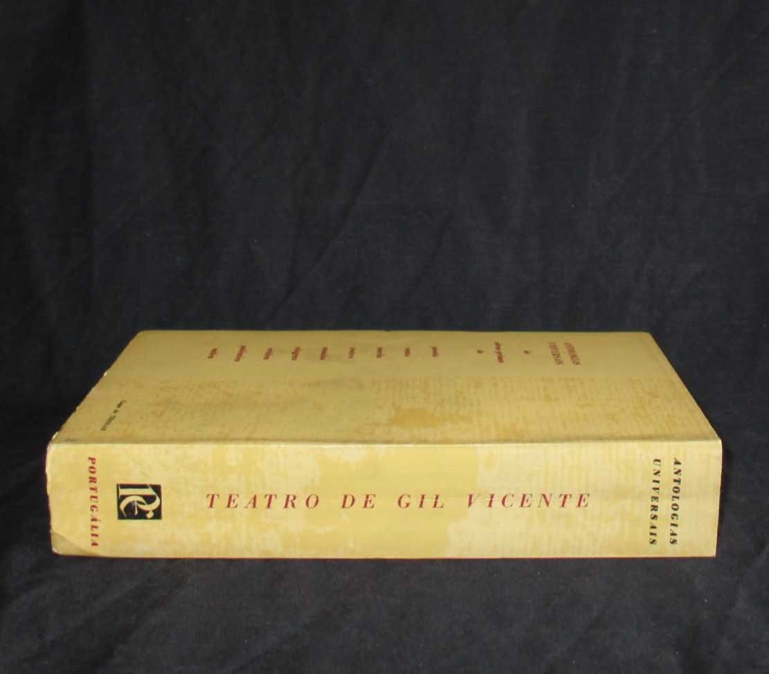 Livro Teatro de Gil Vicente António José Saraiva Portugália 1959