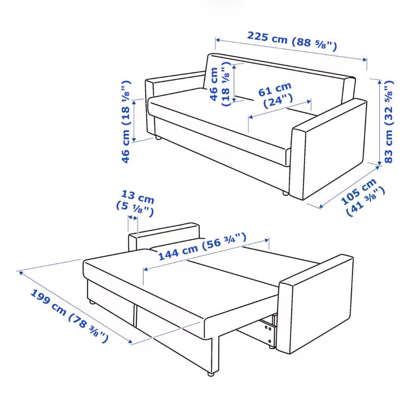 Sofa ikea trzyosobowa rozkladana