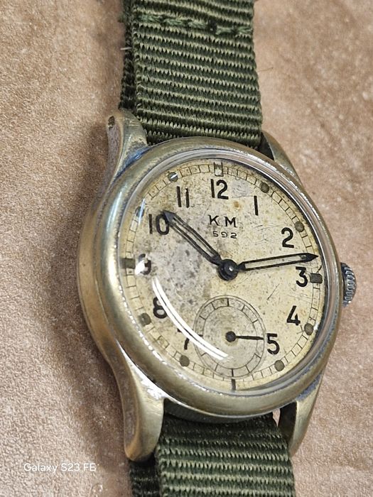 ALPINA 592 Kriegsmarine stary zegarek wojskowy Niemiecki