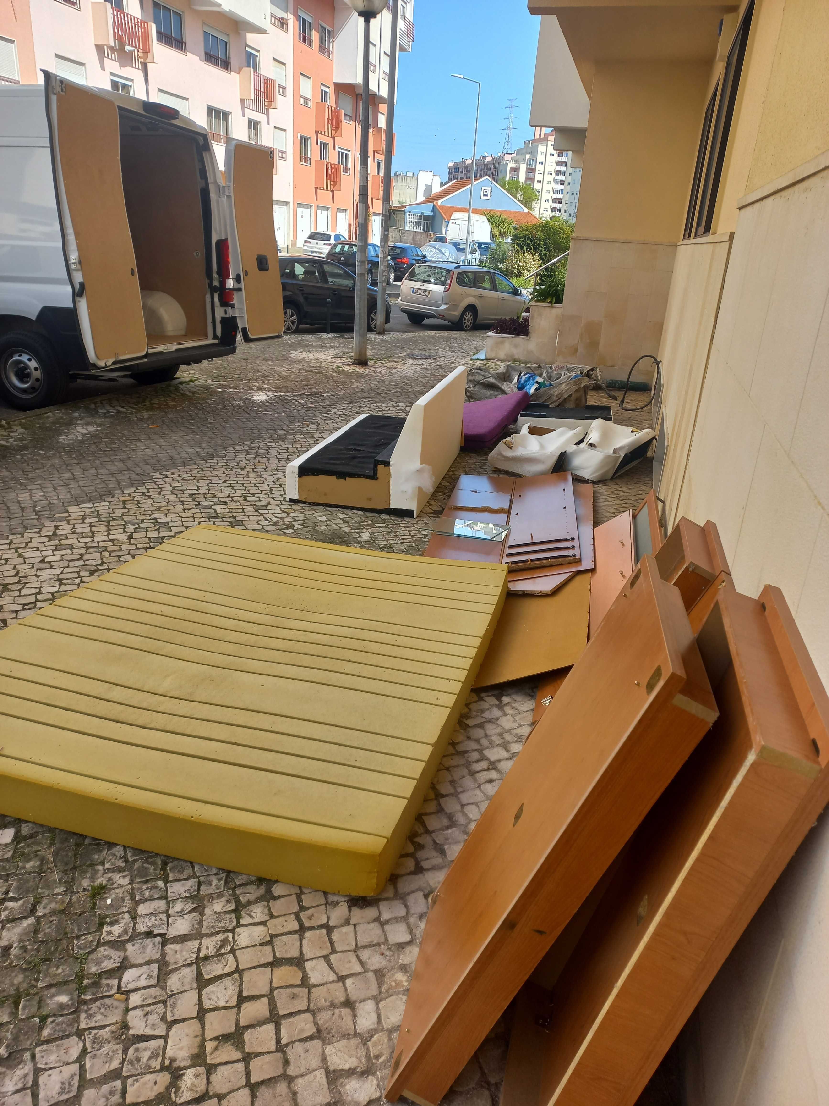 Recolha de Monos, Móveis, Cartão, Lixo, Sofás, Eletrodomésticos, Tudo