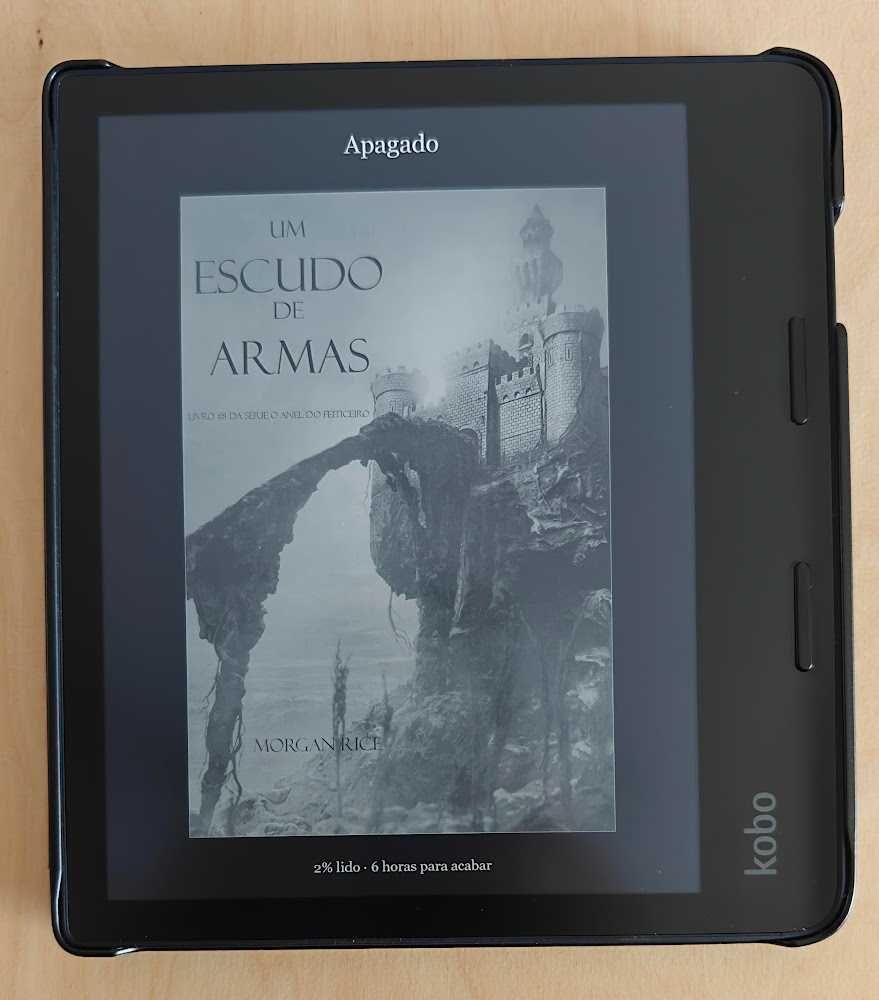 Kobo Sage novo nunca foi usado com capa Wake up/Sleep