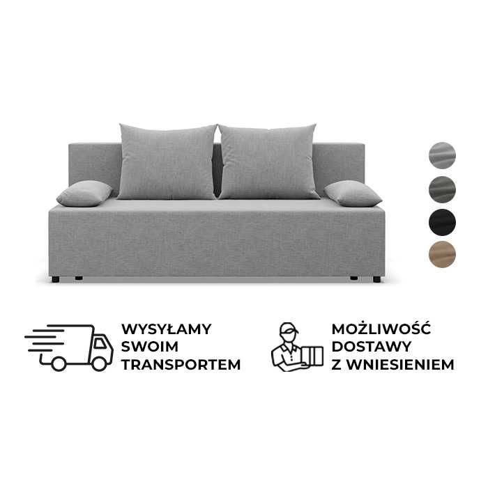 Kanapa 3-osobowa Sofa Funkcja Spania Rozkładana Wygodna Pojemnik Fermo
