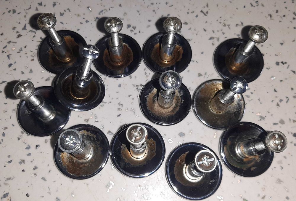 Uchwyt meblowy gałka CHROM połysk do szafek 11szt + 1 szt