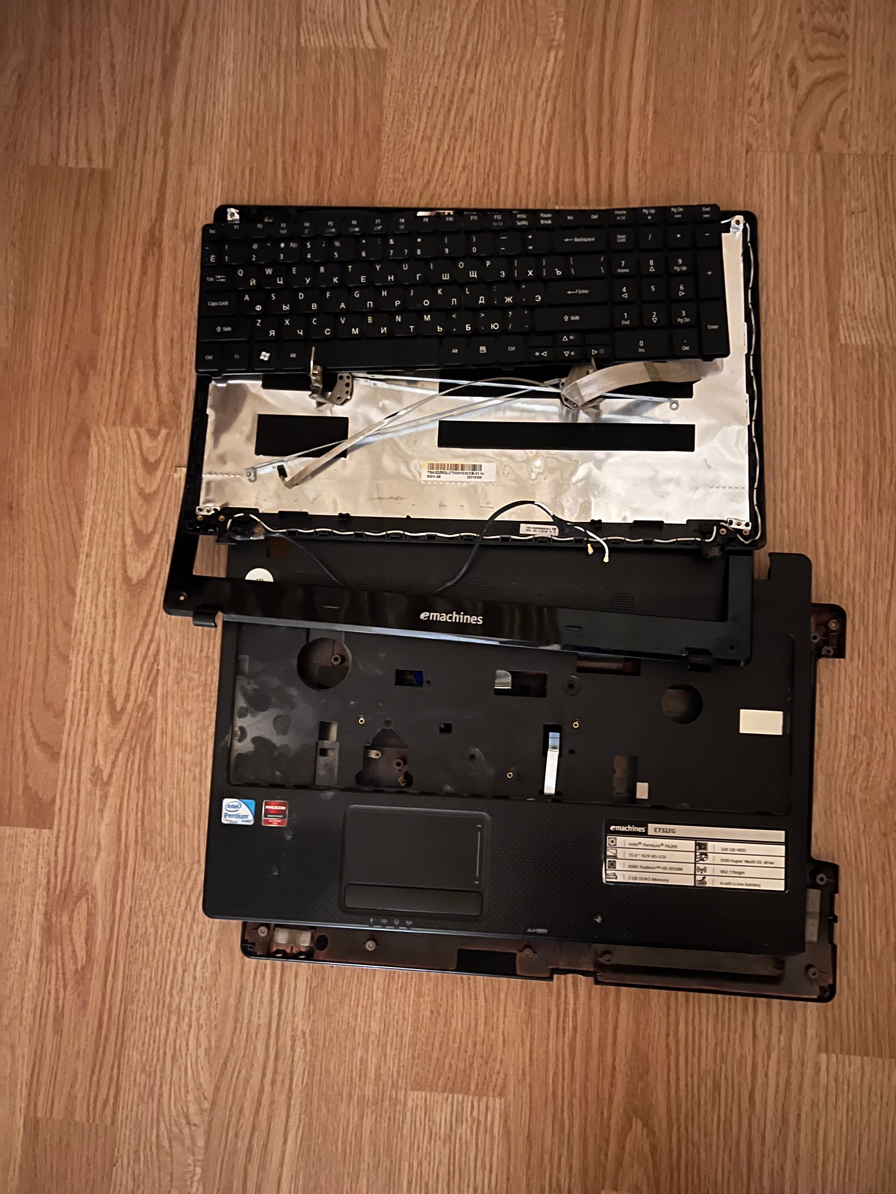 Ноутбук acer emachines e442 e732 5635z 5810t по запчастям