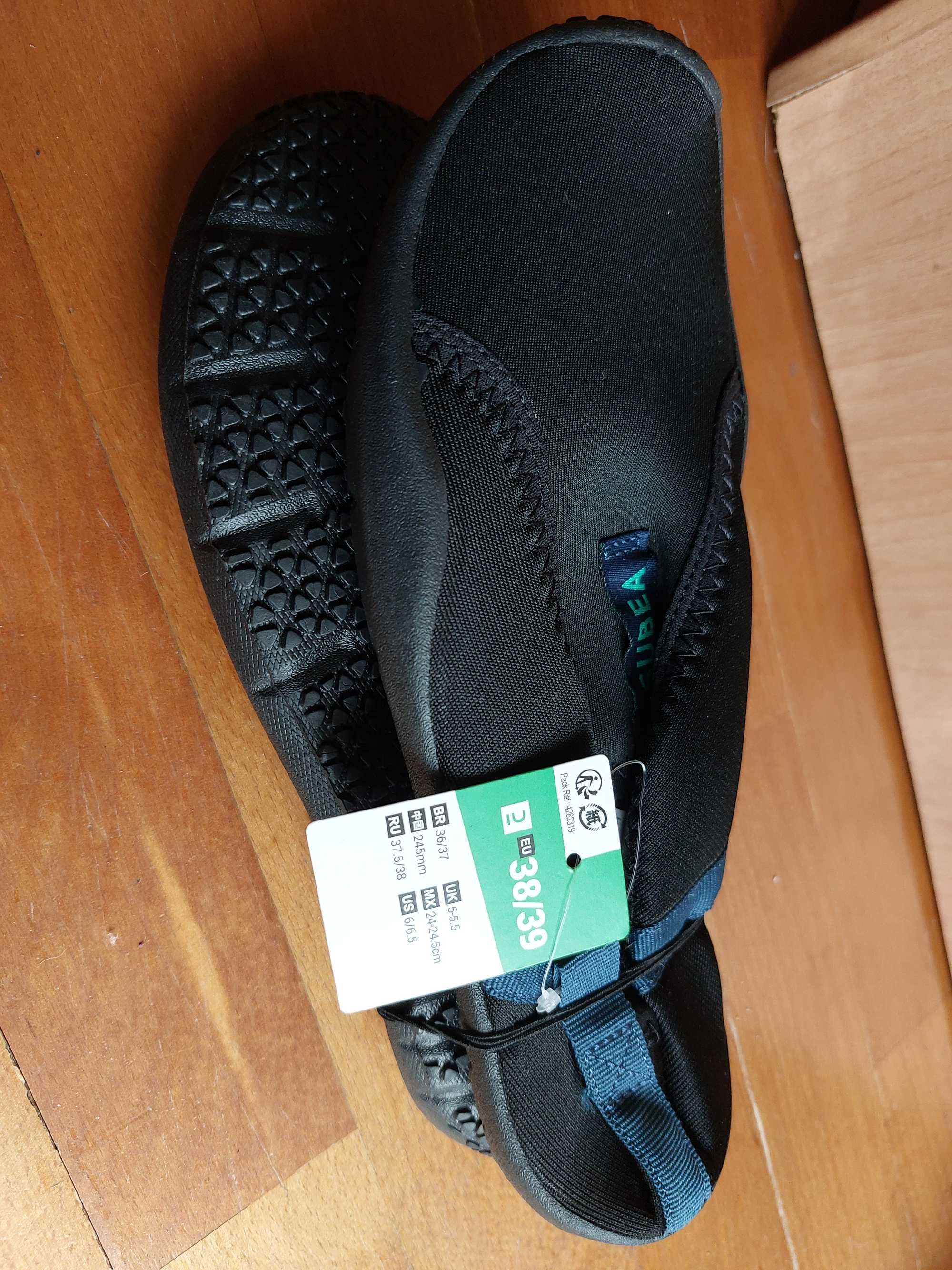 Sapatos de água calçado aquático Decathlon 38-39 e 42-43