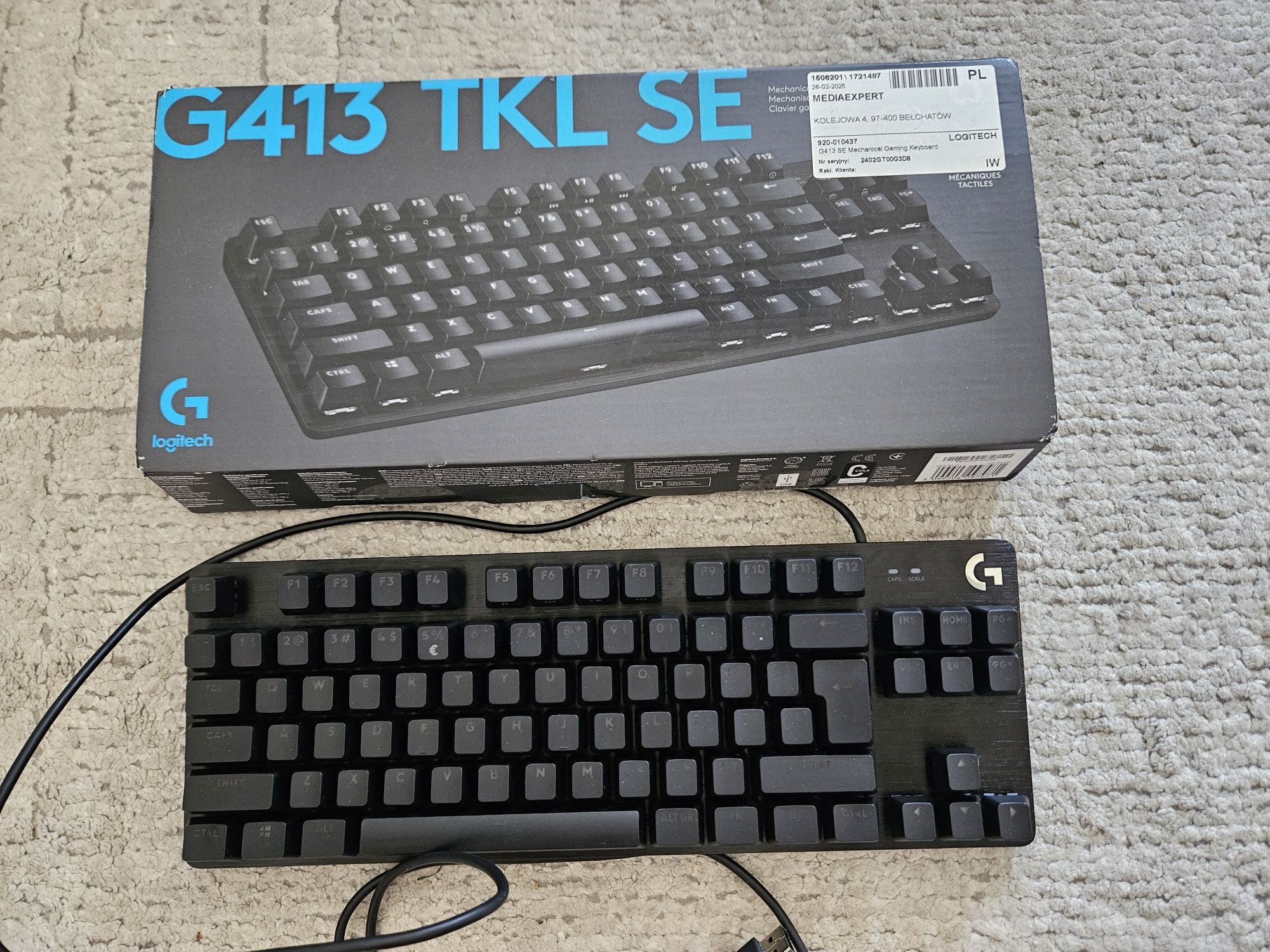 Klawiatura mechaniczna Logitech G413 TKL SE