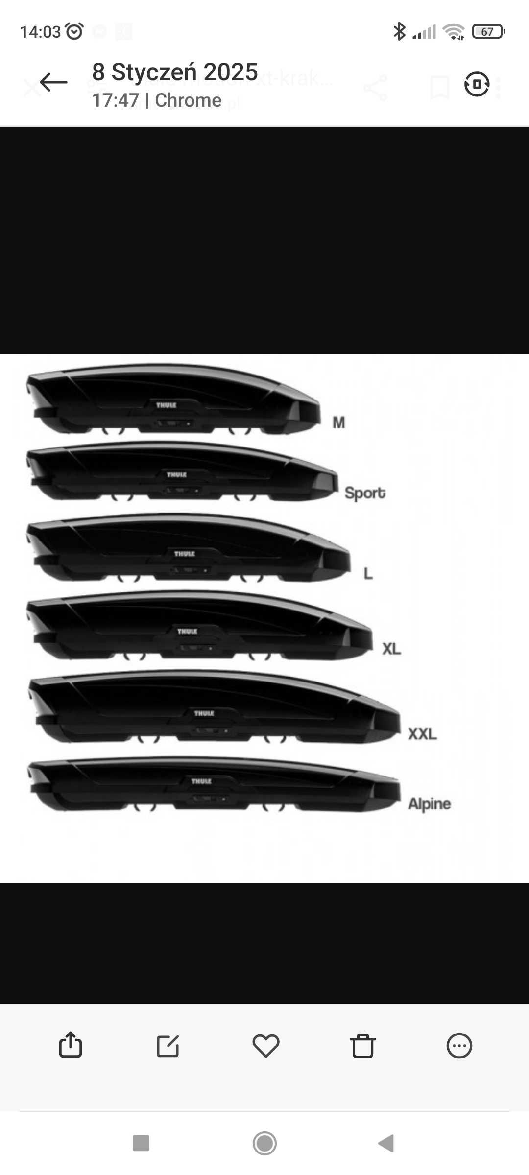 Thule box dachowy Motion XT