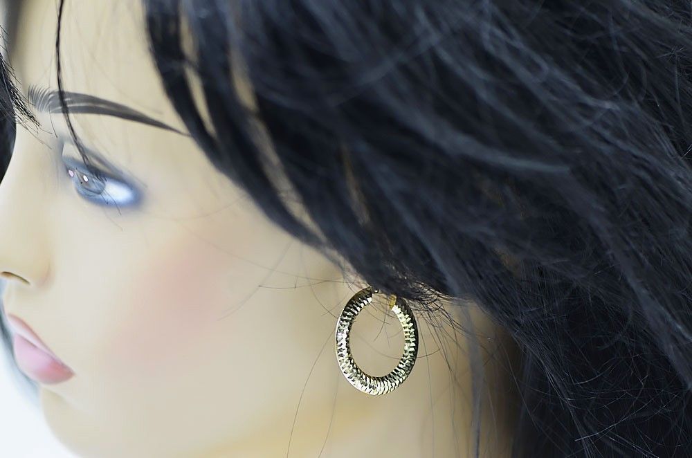 Kolczyki z białego złoto 14k 585 koła cen038w Wrocław biżuteria