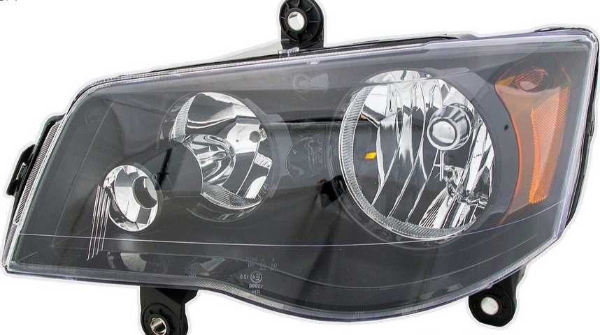 Reflektor czarny  Chrysler Town & Country -Dodge Grand caravan 08-19 r