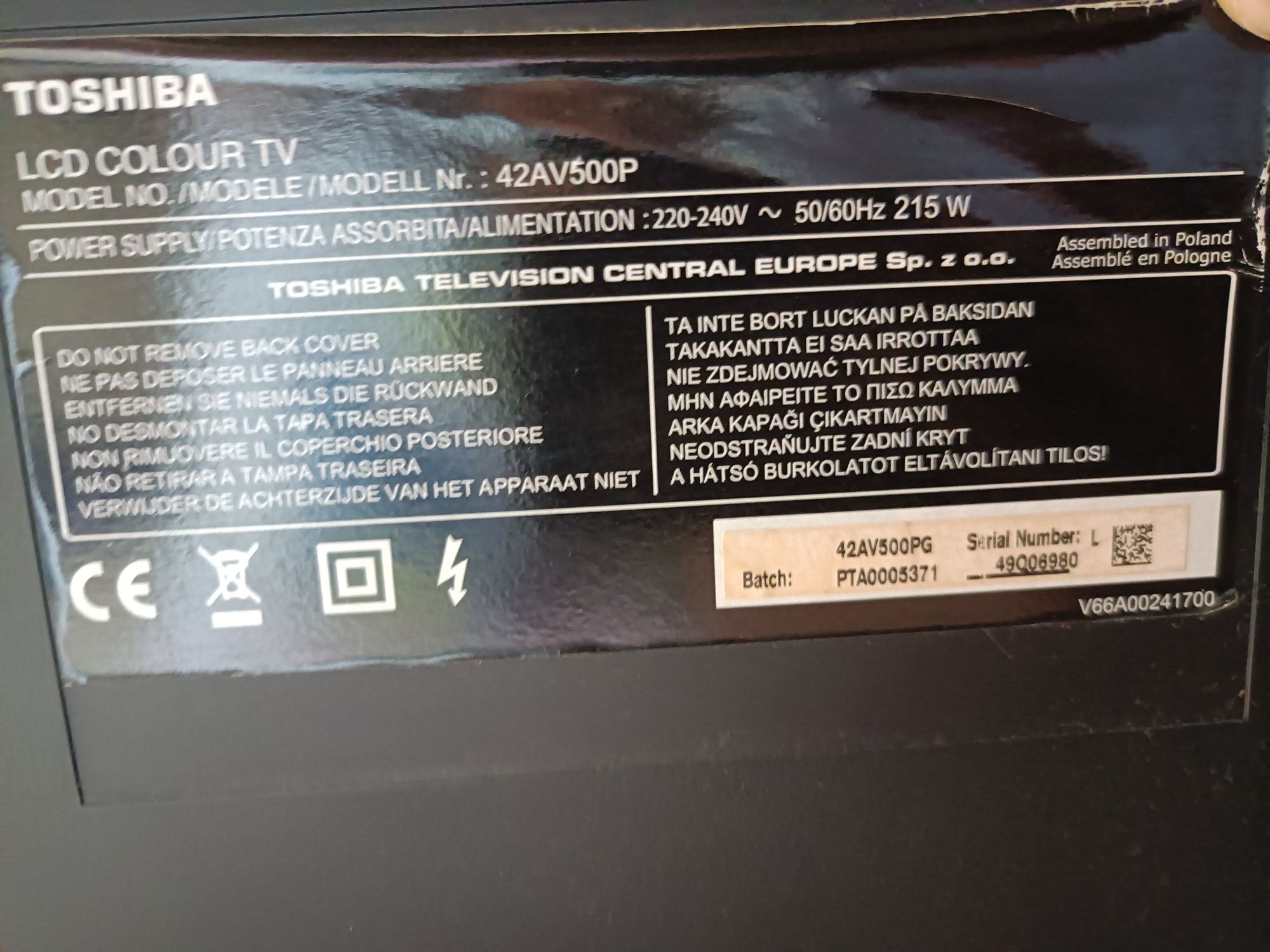 Telewizor Toshiba 42 cal