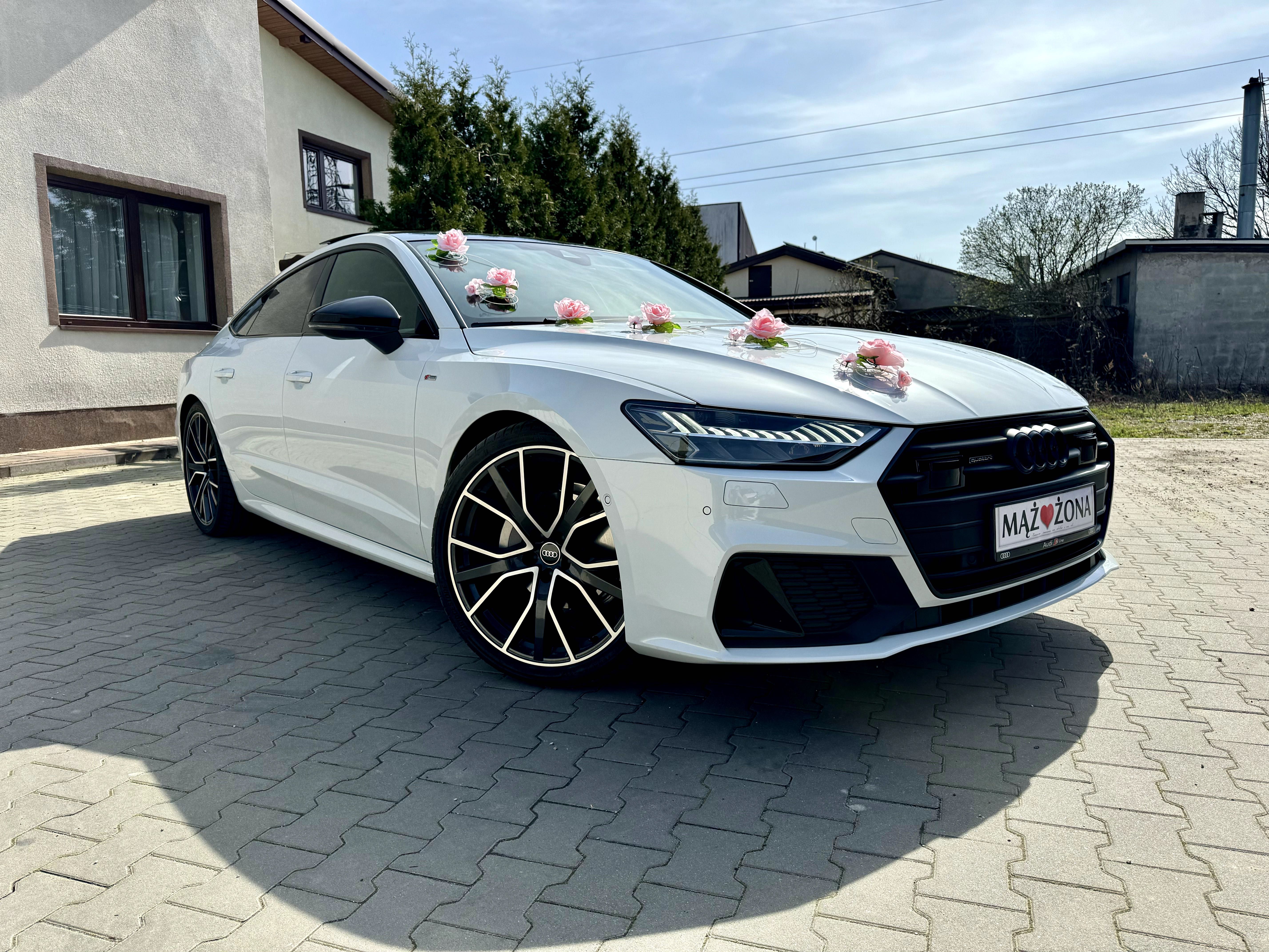 Białe Audi A7 - Auto do Ślubu