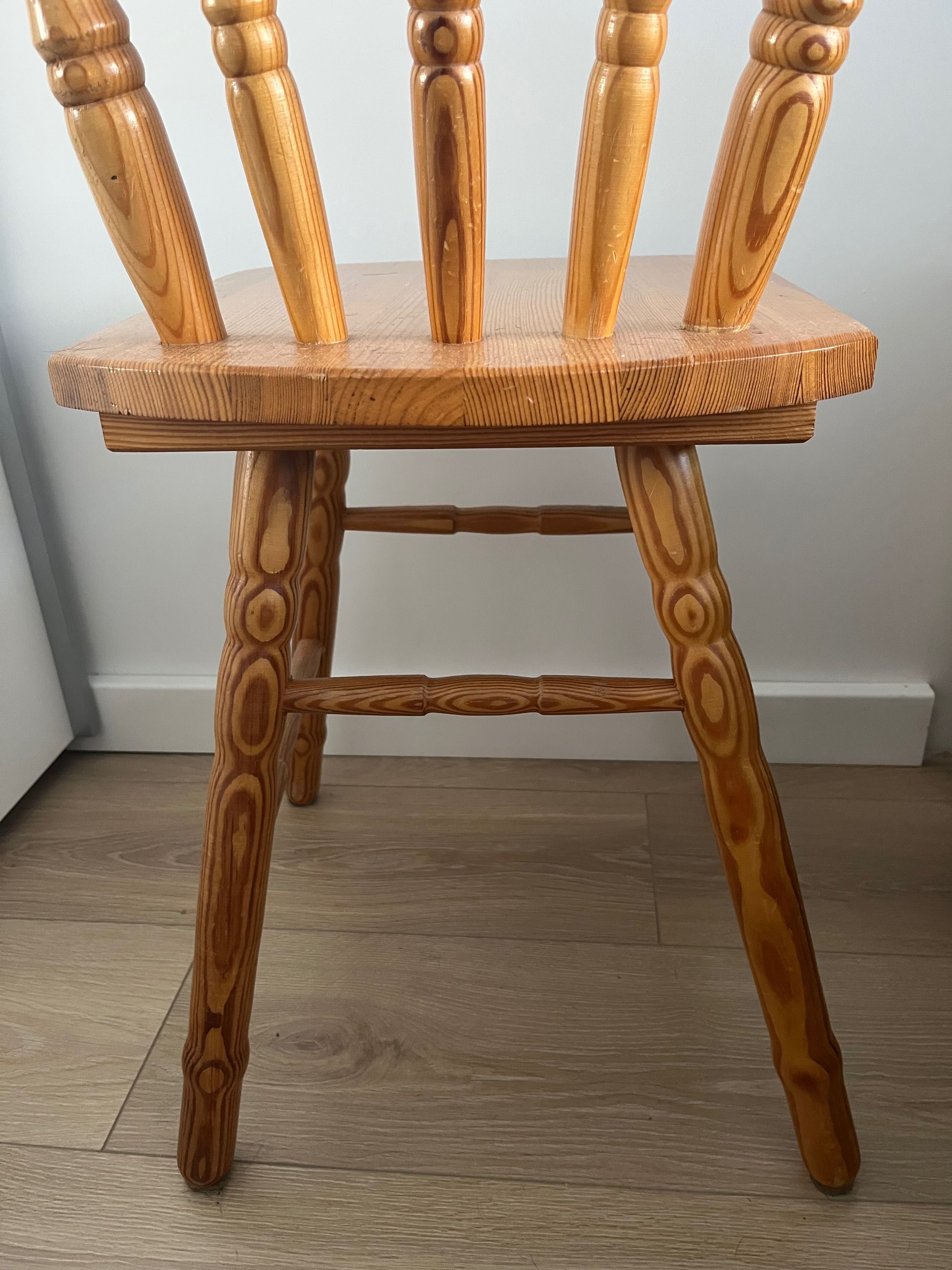 Krzesło drewniane patyczak fabryka mebli giętych prl vintage