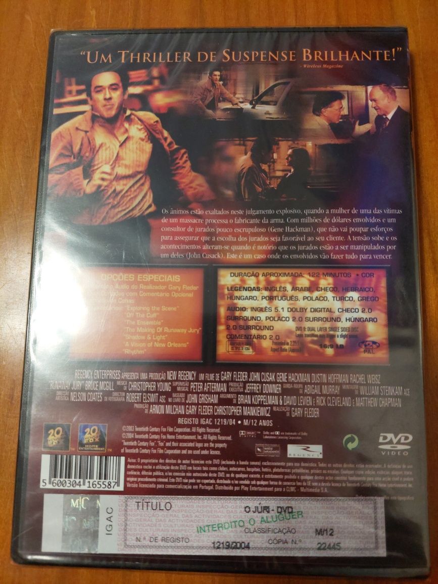 Dvd - O Júri NOVO Selado