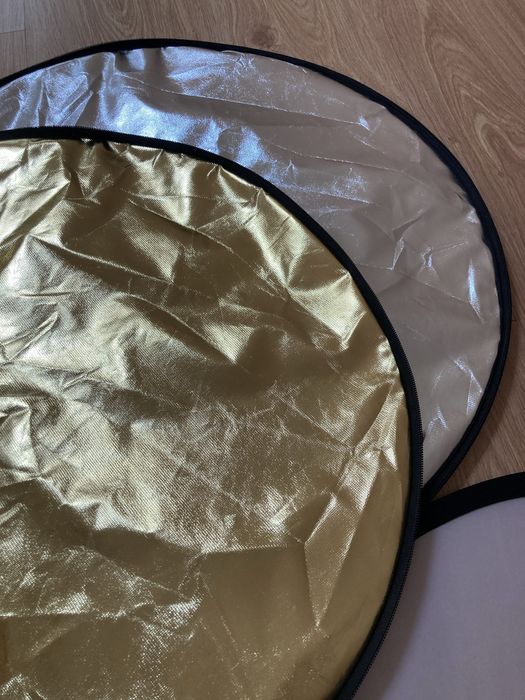 Conjunto de refletores fotograficos-Prata, Ouro, Difusor