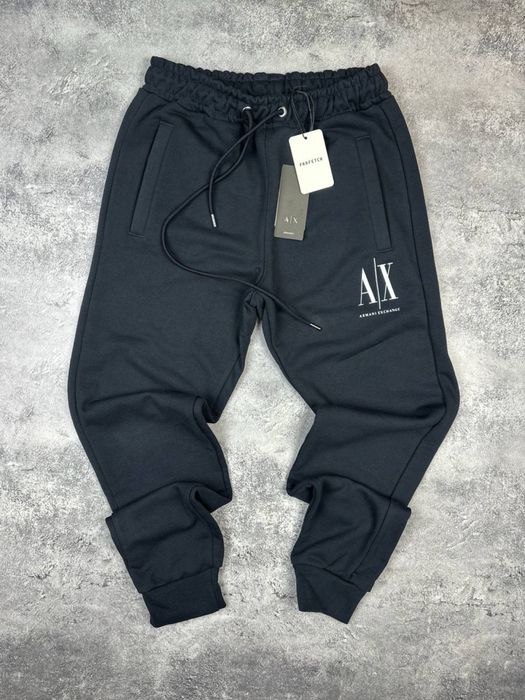 Штани Armani Exchange синій чоловічі штани армані сині чоловічі