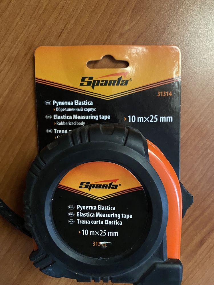 Рулетка SPARTA Elastica 5м х 21мм прогумований корпус