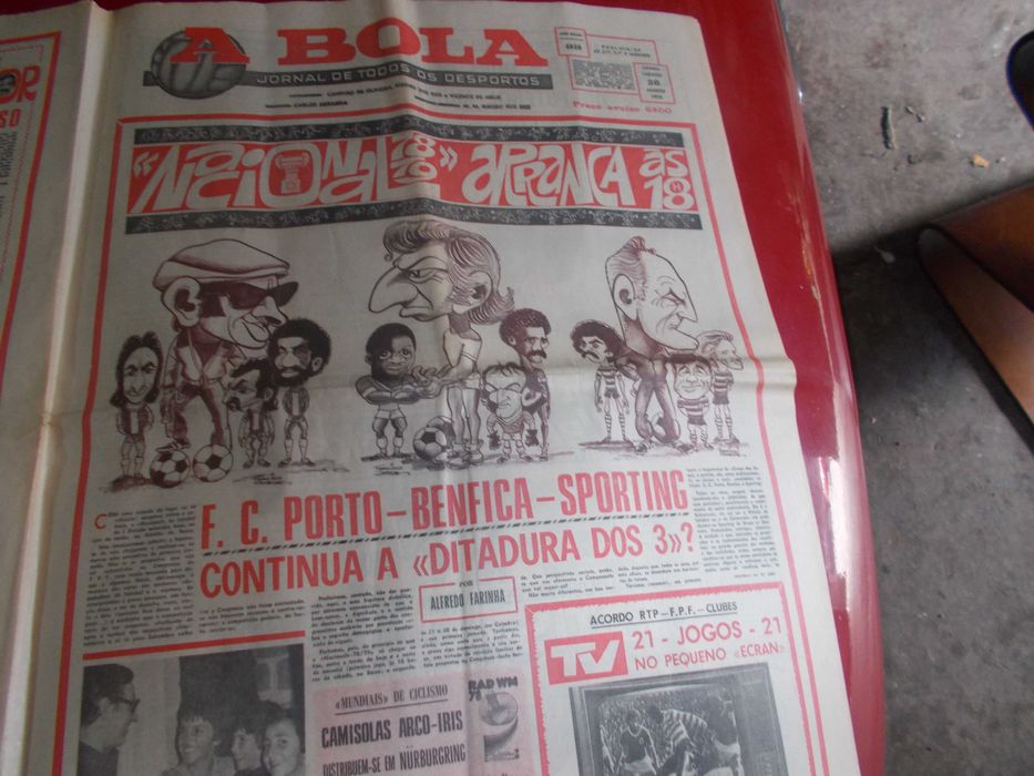 Jornal A Bola Agosto 1978.  Porto de Pedroto.
