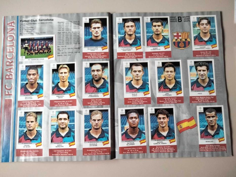 Caderneta Champions League 1999/2000 - PANINI