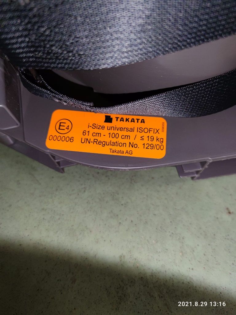 Fotelik samochodowy Takata Midi I-Size FWF/RWF baza isofix