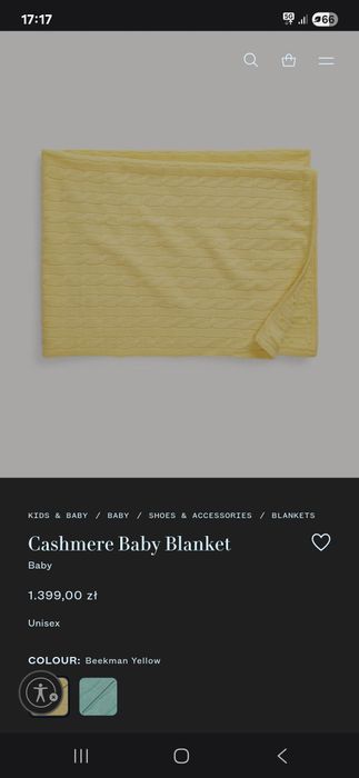 Kaszmirowy kocyk Ralph Lauren