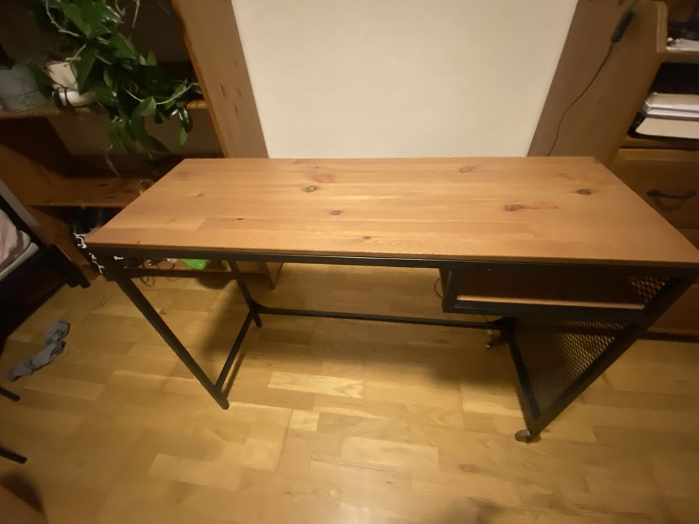 Ikea biurko drewniane bdb