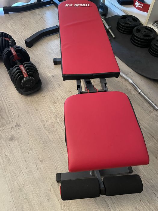 Składana, regulowana ławka K-SPORT do ćwiczeń, wyciskania i brzuszków