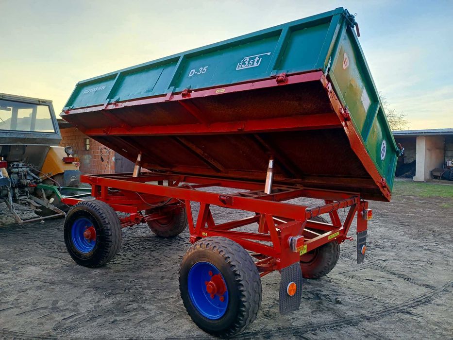 Przyczepa wywrotka 3.5 tonowa,d-35 ,transport