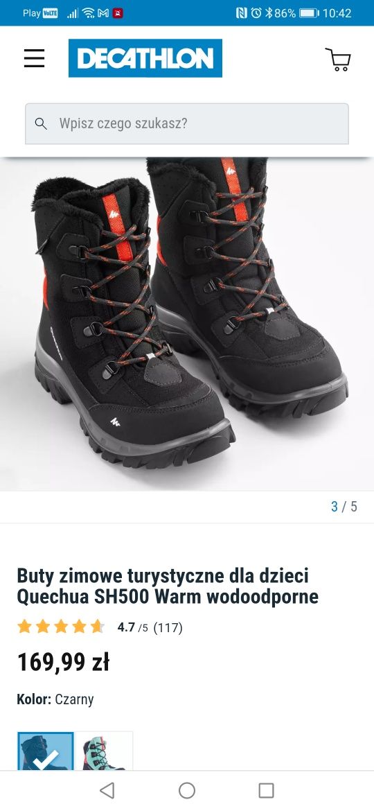 Buty zimowe Quechua