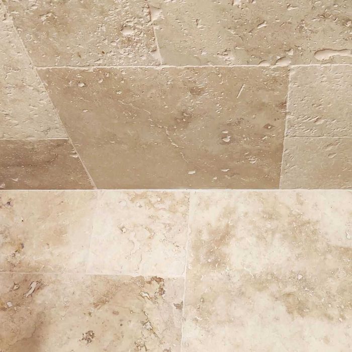 Płytki Trawertyn Classic Mix bębnowany komplet 0,742 m2