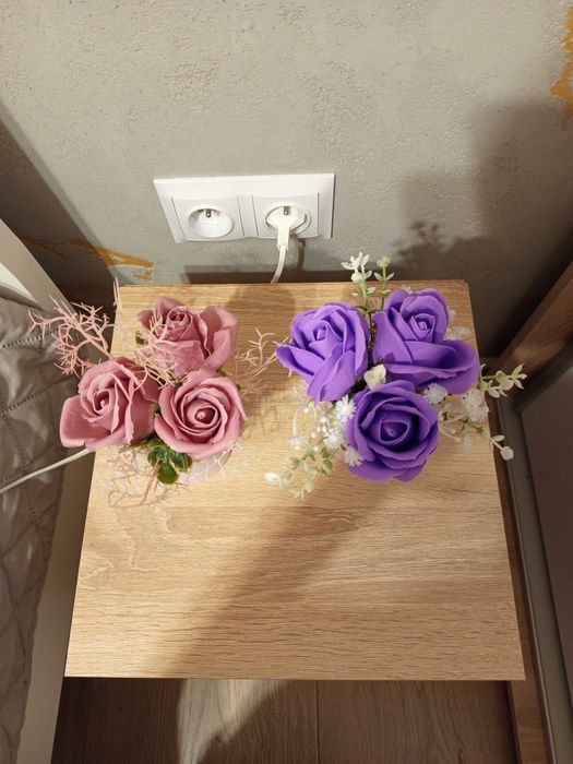 Bociek z kwiatami mydlanymi