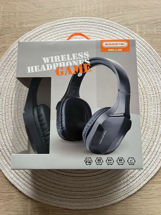 Słuchawki bezprzewodowe nowe Somostel