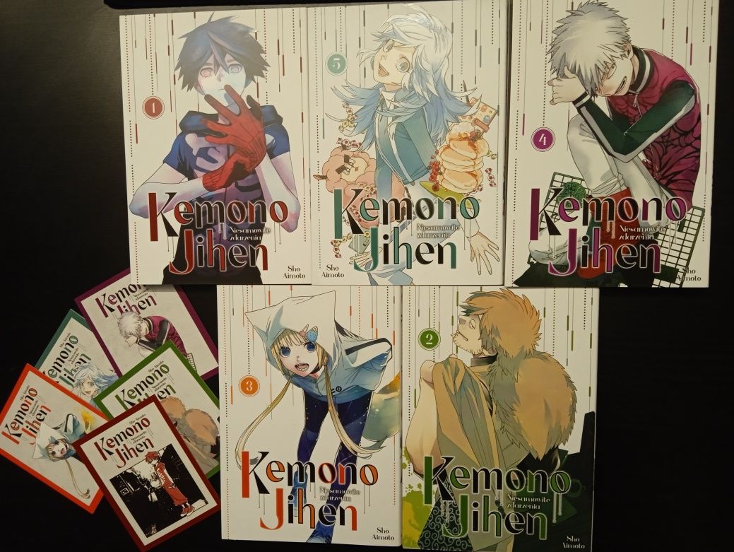 Mangi Kemono Jihen 1,2,3,4,5 z dodatkami