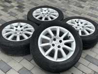 Диски R16 Opel 4x100 ЕТ 37 6.5J + літо Hankook 205/55