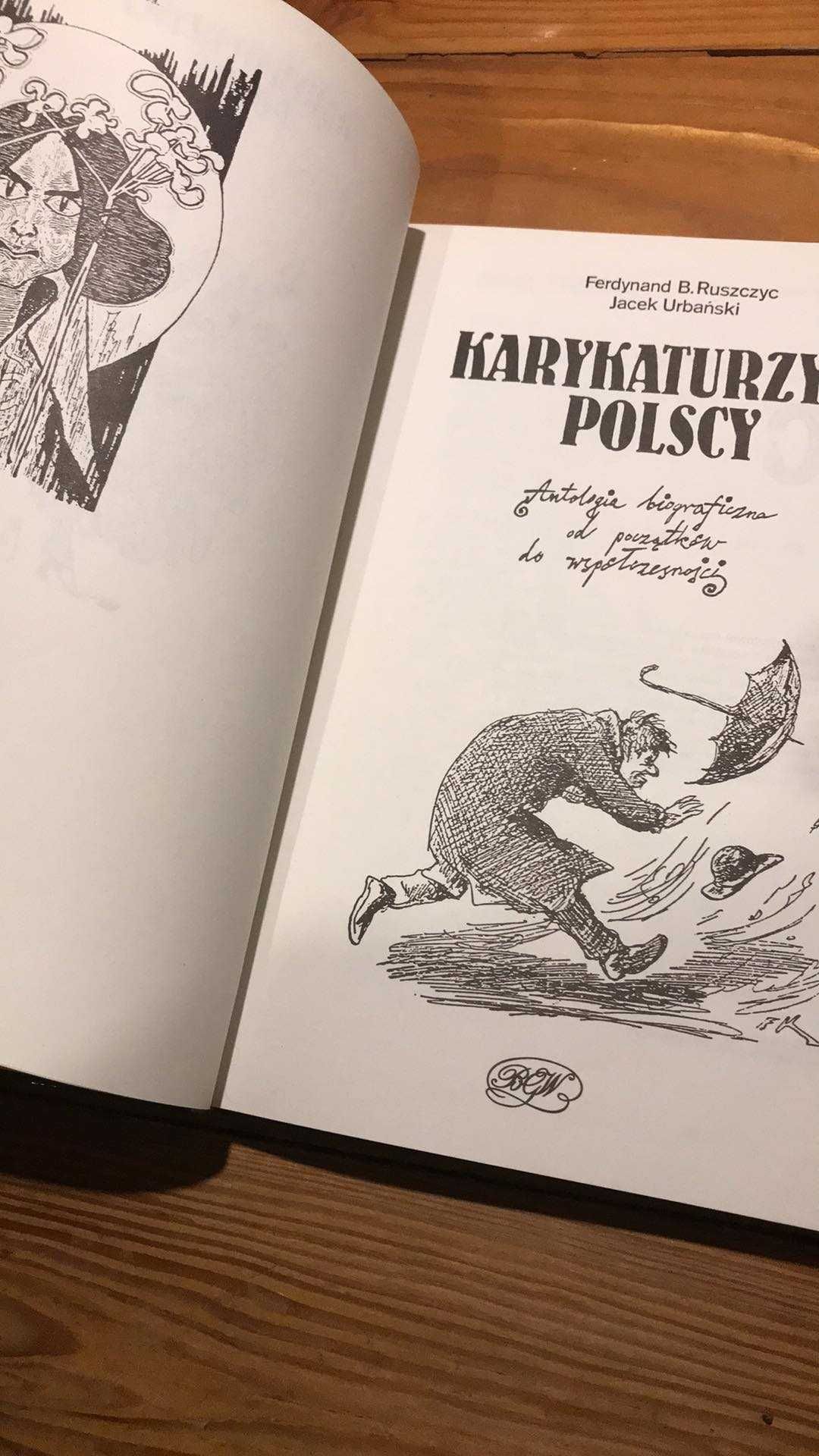 Karykaturzyści polscy Ruszczyc antologia biograficzna ilustracje