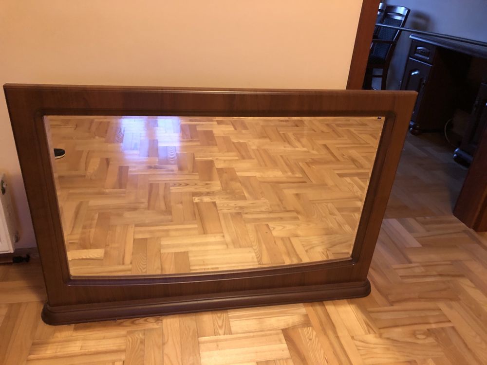 Lustro Natalia Black Red White wiśnia