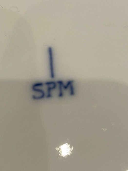 Talerze deserowe, porcelana (I poł. XIX w.) Schumann Moabit SPM Berlin