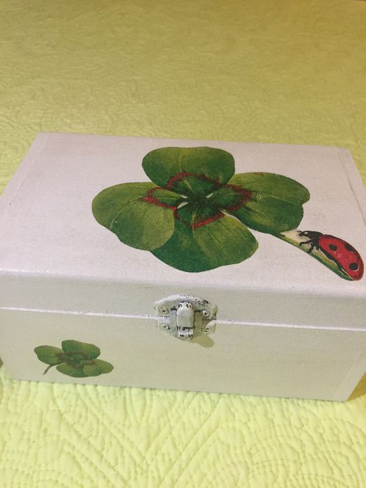 Conjunto caixa e mealheiro Joaninhas