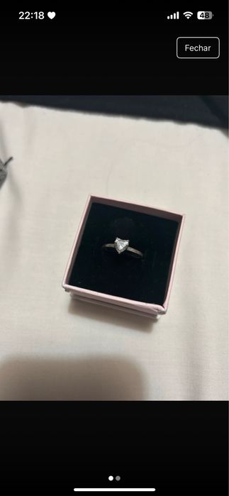 Anel pandora com caixa