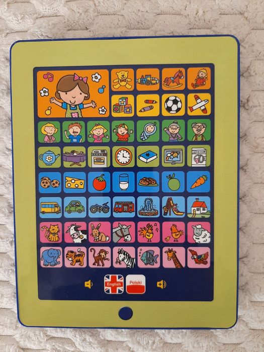 Tablet dla dzieci AZToys Pierwsze słowa polski angielski dźwięki