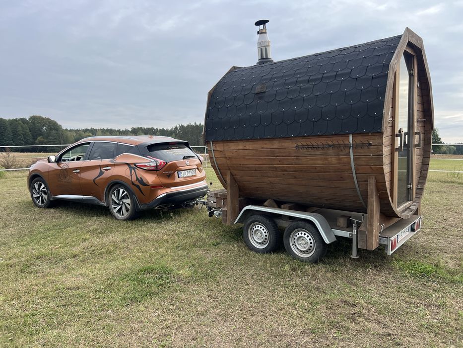 Sauna ogrodowa mobilna drewno gratis