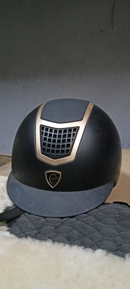 Kask jeździecki S Equitheme, brokat