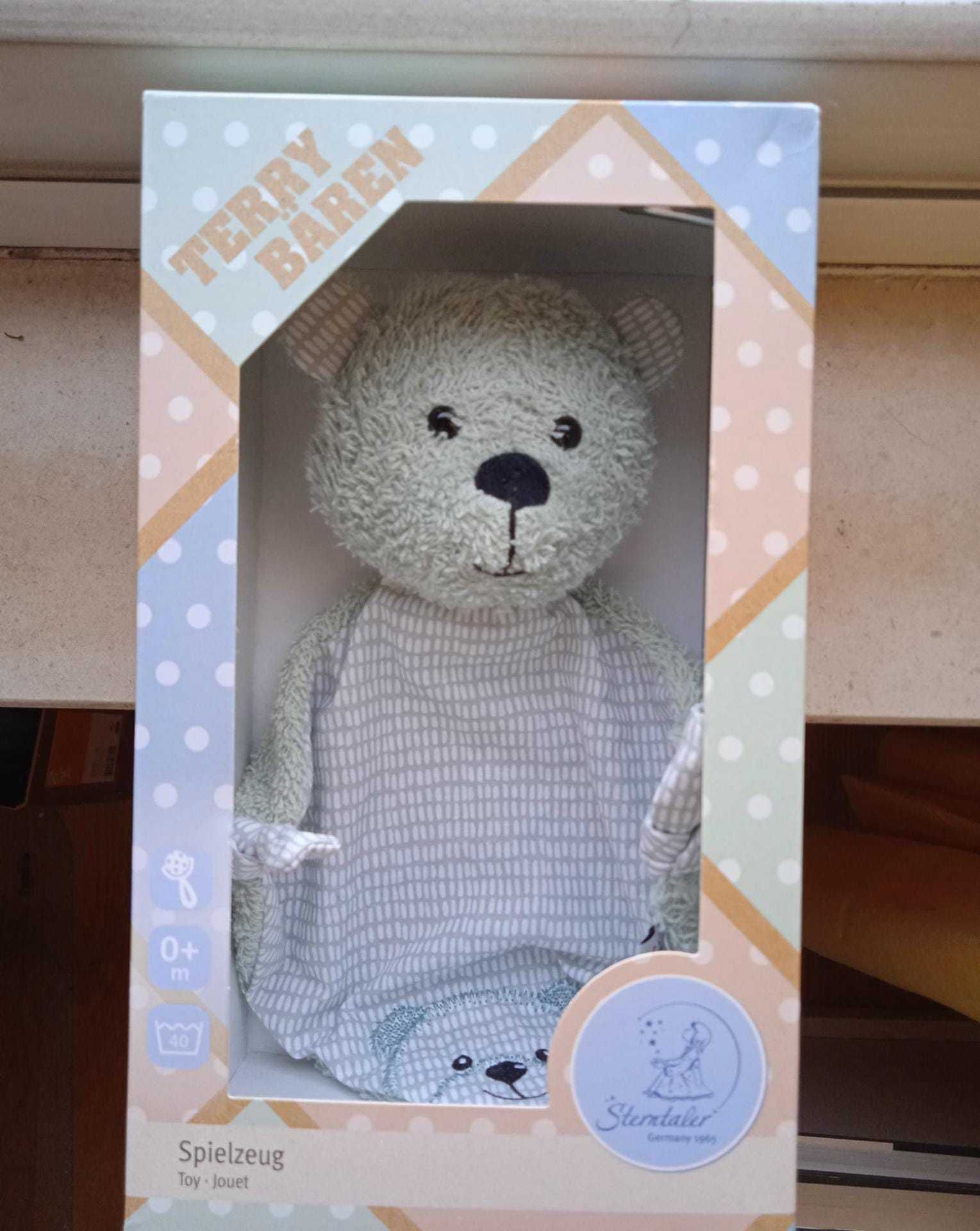 Urso de peluche "TERRY BAREN" Novo Em Caixa