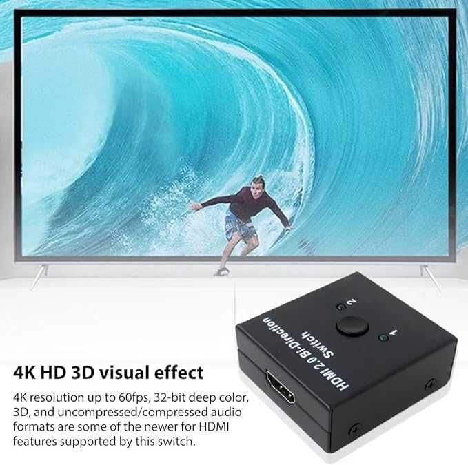 Splitter TECHOLE HS303 przełącznik hdmi