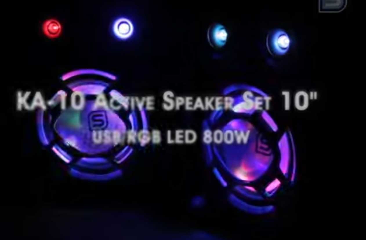 Skytec KA-10 Act.10" USB/RGB LED 800Wpair