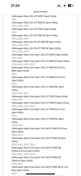 Фара права Volkswagen Atlas 2019 2021 2022 2023