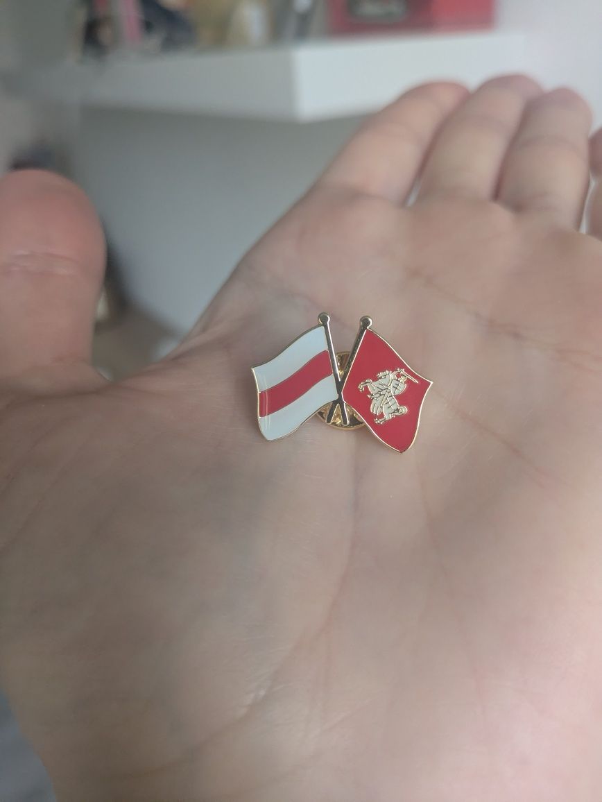 Pin Pahonia flaga Białorusi