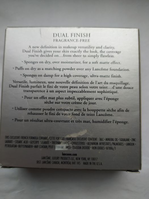 LANCOMЕ Dual Finish Пудра