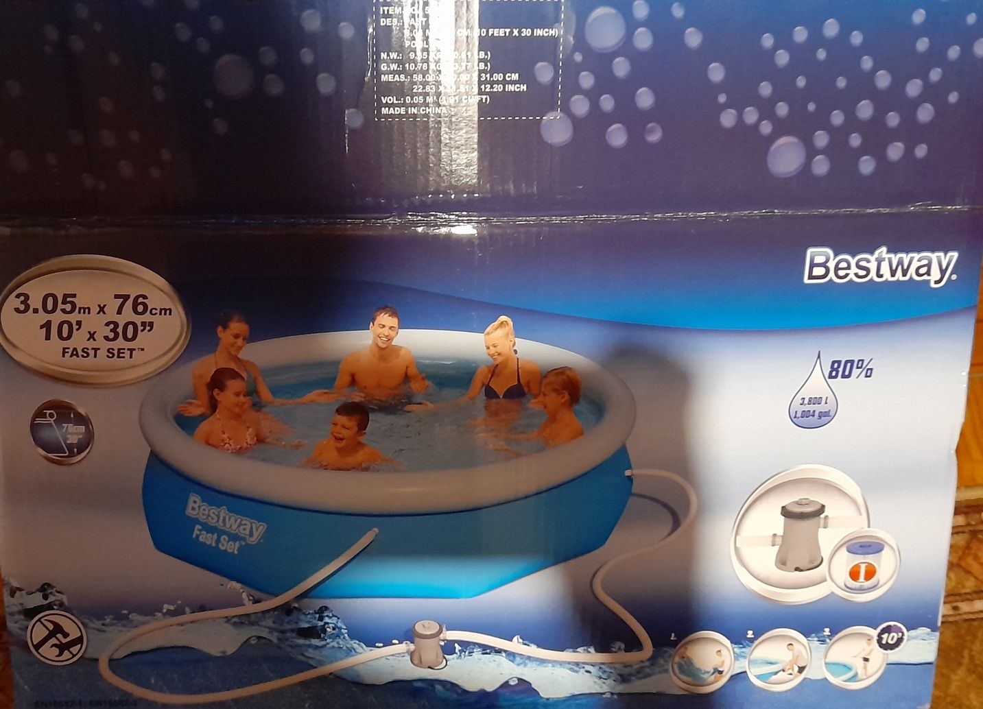 Piscina usada em bom estado