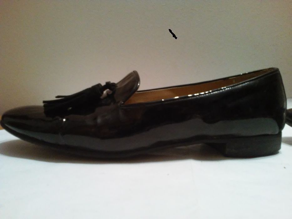 buty SKÓRA lakierowana; z frędzelkami, lordsy; Footlight 38,5