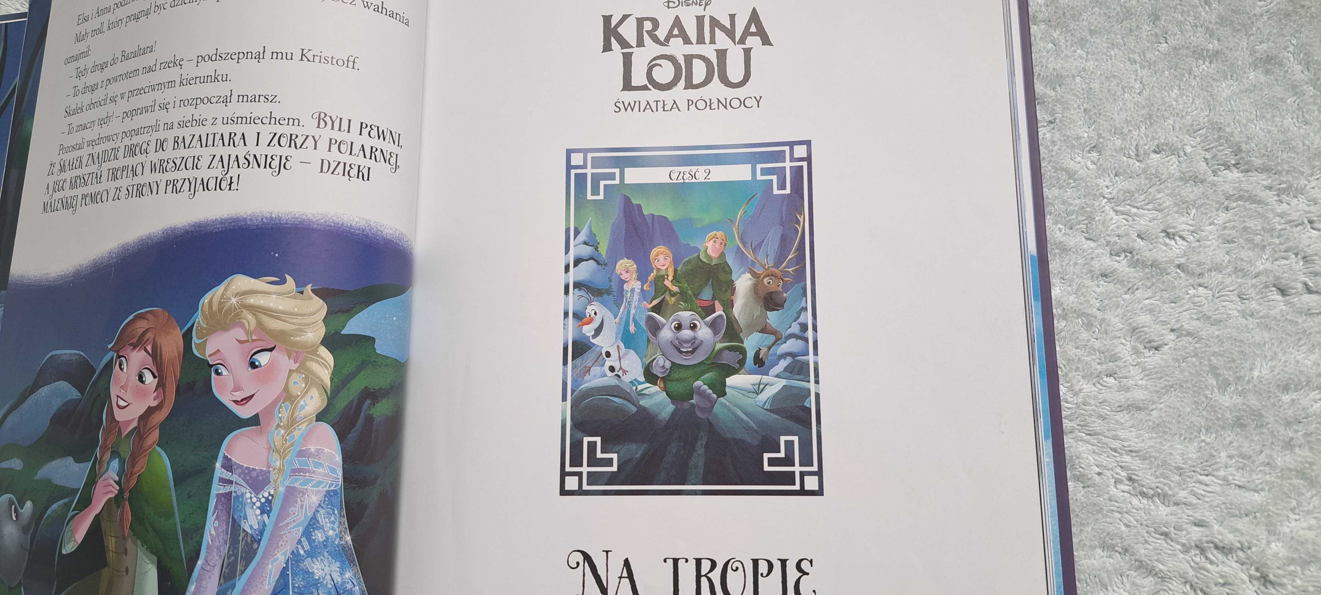 Złota Księga Kraina Lodu Światła Północy plus puzzle 30 elementów Elsa